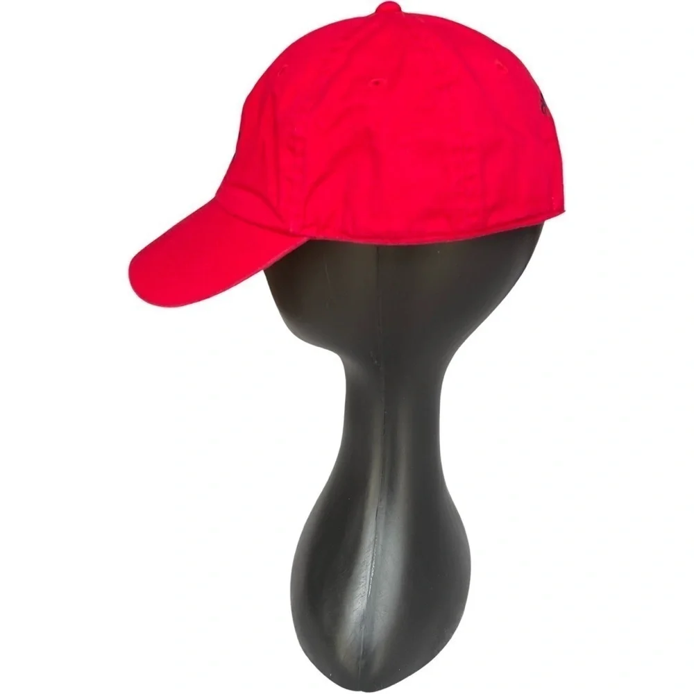 Cuffys 100% Cotton Red Baseball Cap w/ Cape Cod logo